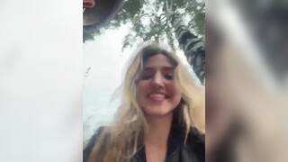 Horny blonde slut takes hard anal pounding outdoor live at sexycamx