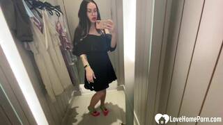 I love taking nudes while trying outfits