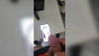 Stranger makes cum tribute on me