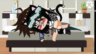 Shy boy gets dominated by cat girl {Gacha}