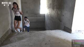 Chinese Girl outdoor exhibitionism BDSM Training 44