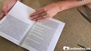 She's using her feet to please me