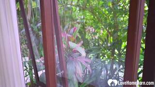 Two girls sharing my big hard cock