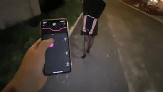 Chinese Girl outdoor exhibitionism BDSM Training 46