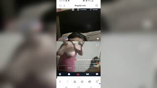 Wife niki leys her tits free giving all the flingster  internet niger cock a show