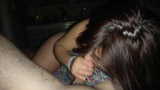 Latina Teen's Big-Ass Blowjob & Cumshot