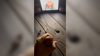 beating my cock to her again with lubricant (makes me more honry)