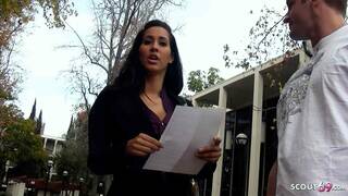 Big Boobs and Butt Latina Cougar Pickup and tricked to Cheating Fuck by Big Dick Boy