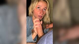 Hot Teen Prom Queen Tasha Cody Blowjob in School Bathroom