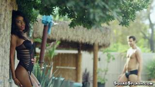 Black cute Nia Nacci take dick outdoor