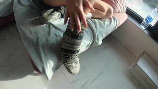 He loves anal, filling my ass and cumming on my huge tits!