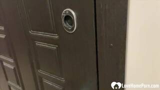 Paying for rent with her delicious body