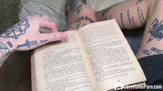 Getting a blow before having hot doggy style