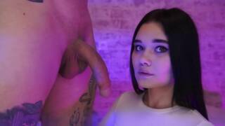 Tiny Babe Takes On A Big Cock