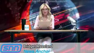 Bridget Maasland behiind the desk