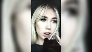 cute teen with glasses cum tribute