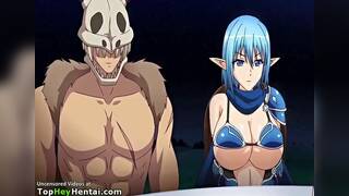 Sweet elf with big boobs gets cumshot