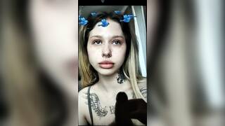 hot big lips insta girl cum tribute