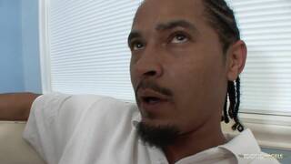 Having a pierced clitoris helps the beautiful ebony babe to enjoy a hard BBC more