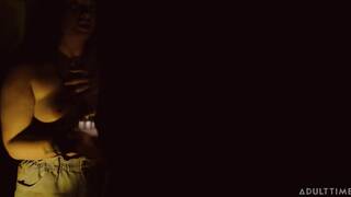 Alina Lopez dances and sings in her room in lingerie then Gia Paige coloured bed lez