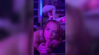 TheIvoryFox - Birthday Bunny Blowjob Riding POV