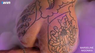 Hard poke with tatted cutie in Jacuzzi, Nigonika's Top 4K Porn 2023 - XXX!