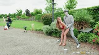 Alessandra Jane - Fucking The Busker Outdoor