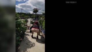 Horny wife public flashing