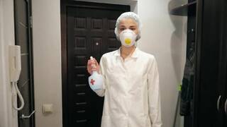 COVID Cure Blowjob - Amateur Teen Parody