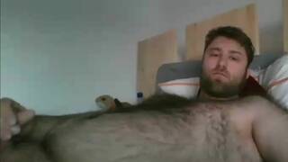 Hairy German Bear Cums