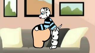 A Dog Penetrating His Toy