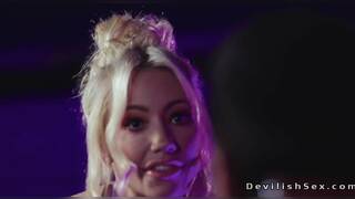 Hairy pussy busty babe Ryan Reid gets rough fucked by big cock Mick Blue