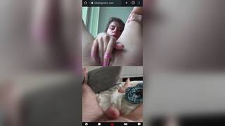 Random girl big orgasm on chat