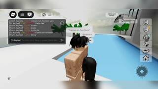 My girlfriend gives me a blowjob and a good fuck on roblox(brockhaven)