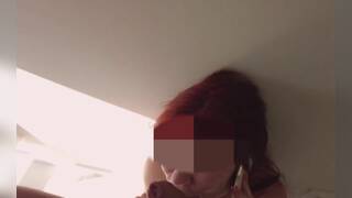 Redhead Amateur Babe Rough Fucked While On Phone Call