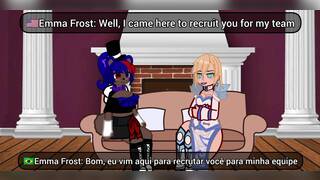 Emma Frost tries to recruit Mary and ends up getting fucked {Marvel Rivals futanari}