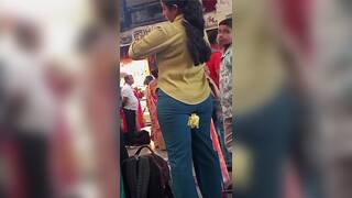 Desi Round Ass Girl At Howrah Station