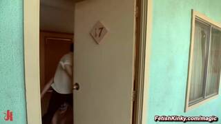 Bound blondes anal fucked in threesome