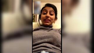 Sneh jyoti NRI in Red Bra Showing her big boobs