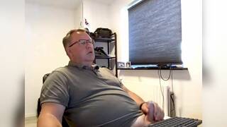 Danish Chubby Dad Cums