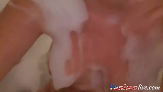 German Teen's Bathtub Masturbation ASMR