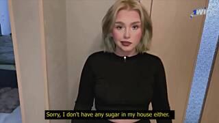 Fixed my neighbor's car, but she demanded my phat man meat - XXX!