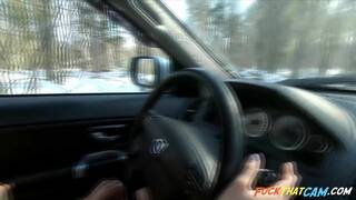 Naked Russian Babe Pours Washing Liquid on Her Big Ass