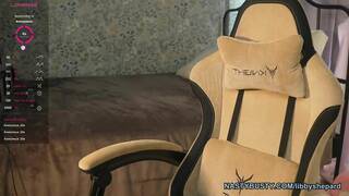 Masturbate from chair to bed