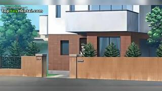 Busty college babe rides her friend