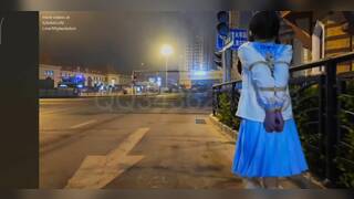 Chinese Girl outdoor exhibitionism BDSM Training 140