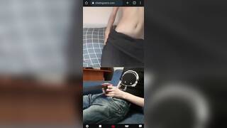 Cute Asian teen helps me cum on chat