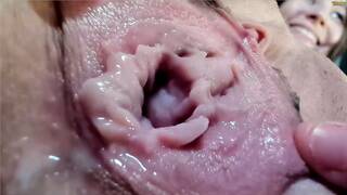 Beautiful view of a girl's vagina