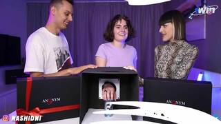 Wicked game show with 2 babes! Guess what they're touching. XXX sloppy girl