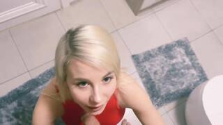 Blonde Babe's POV Blowjob & Cumshot